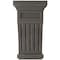 Ekena Millwork 5 1/2"W x 5 1/2"D x 10"H Fluted Wood Vintage Decor Corbel, Reclaimed Grey CORWD05X05X10FLGY - alternate 3